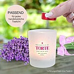Windlicht Torte Geburtstag Lustiger Spruch Witziges Geschenk Frau Pink Kerze2