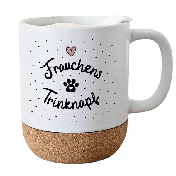 Tasse Kork Frauchens Trinknapf Geschenk, Tierfreunde Kuestenglueck