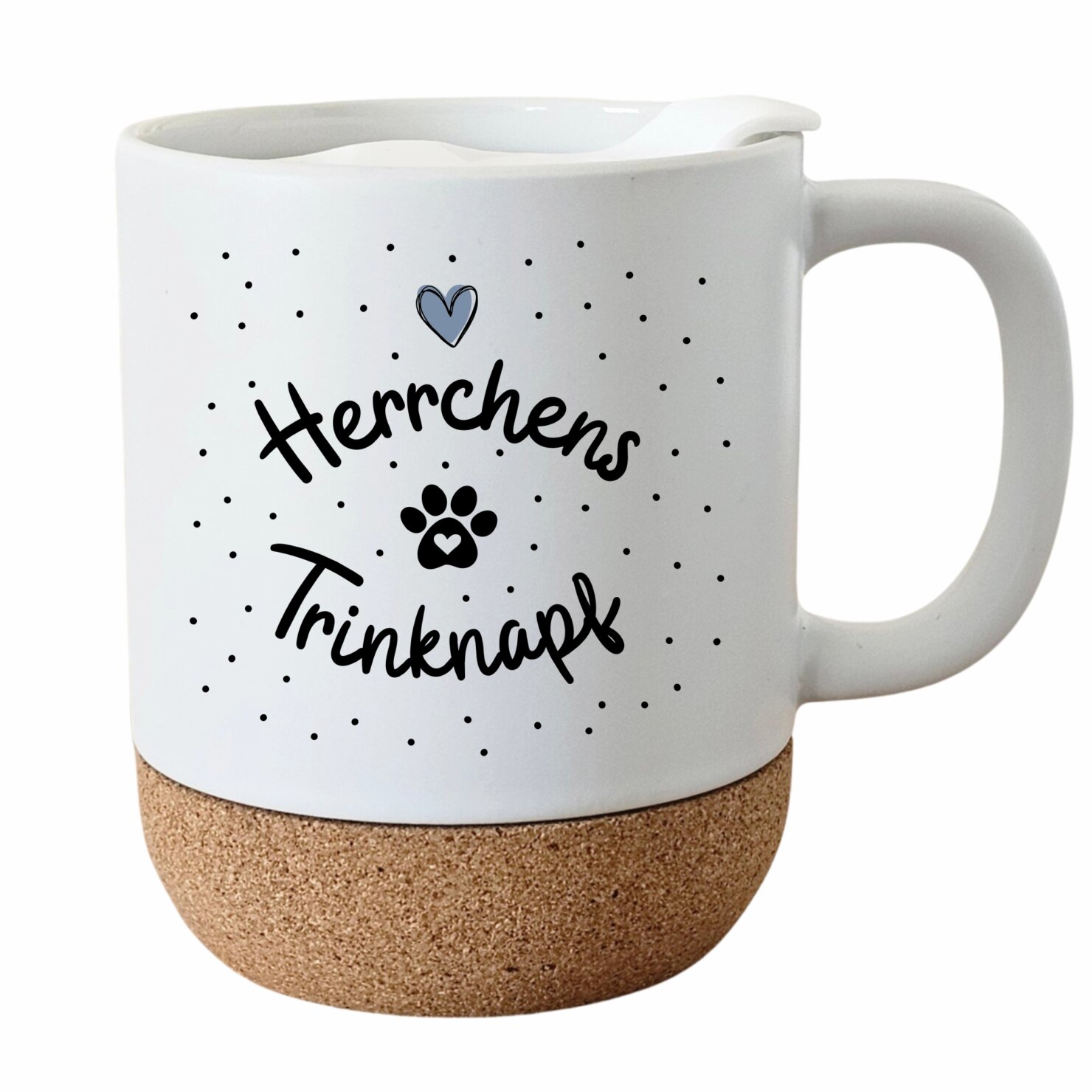 Tasse Kork Herrchens Trinknapf Geschenk, Tierfreunde Kuestenglueck